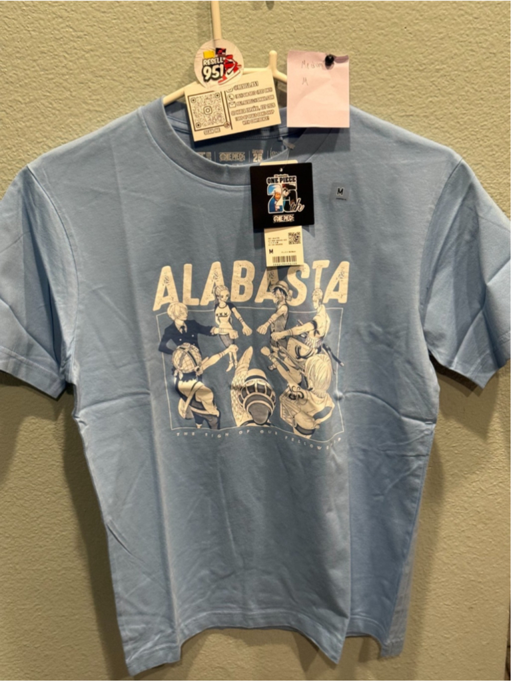 Uniqlo UT One Piece Alabasta 25th Anniversary Tee Blue  medium 341-466155